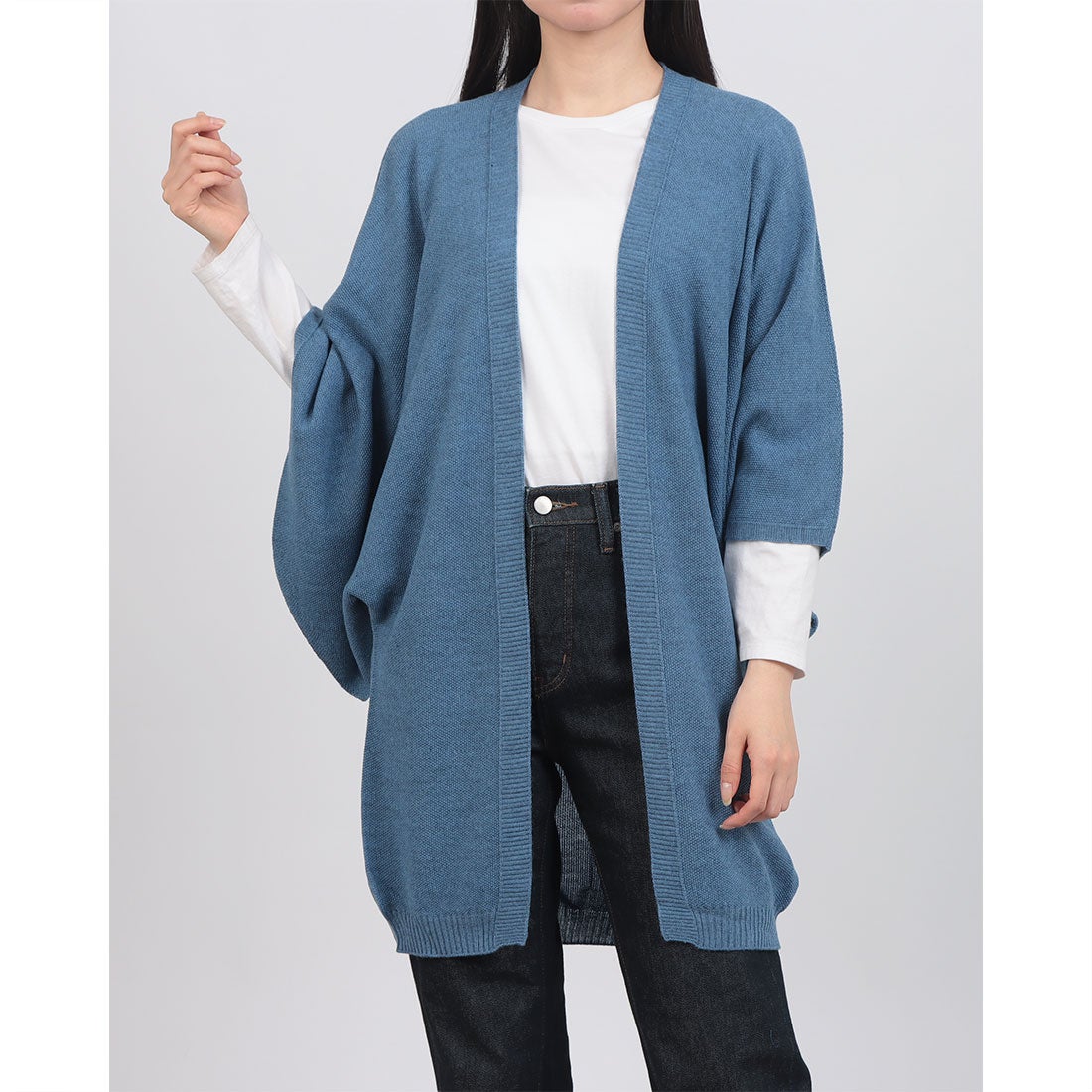エスオー SO ニットカーディガン （ライトブルー） -ファッション通販