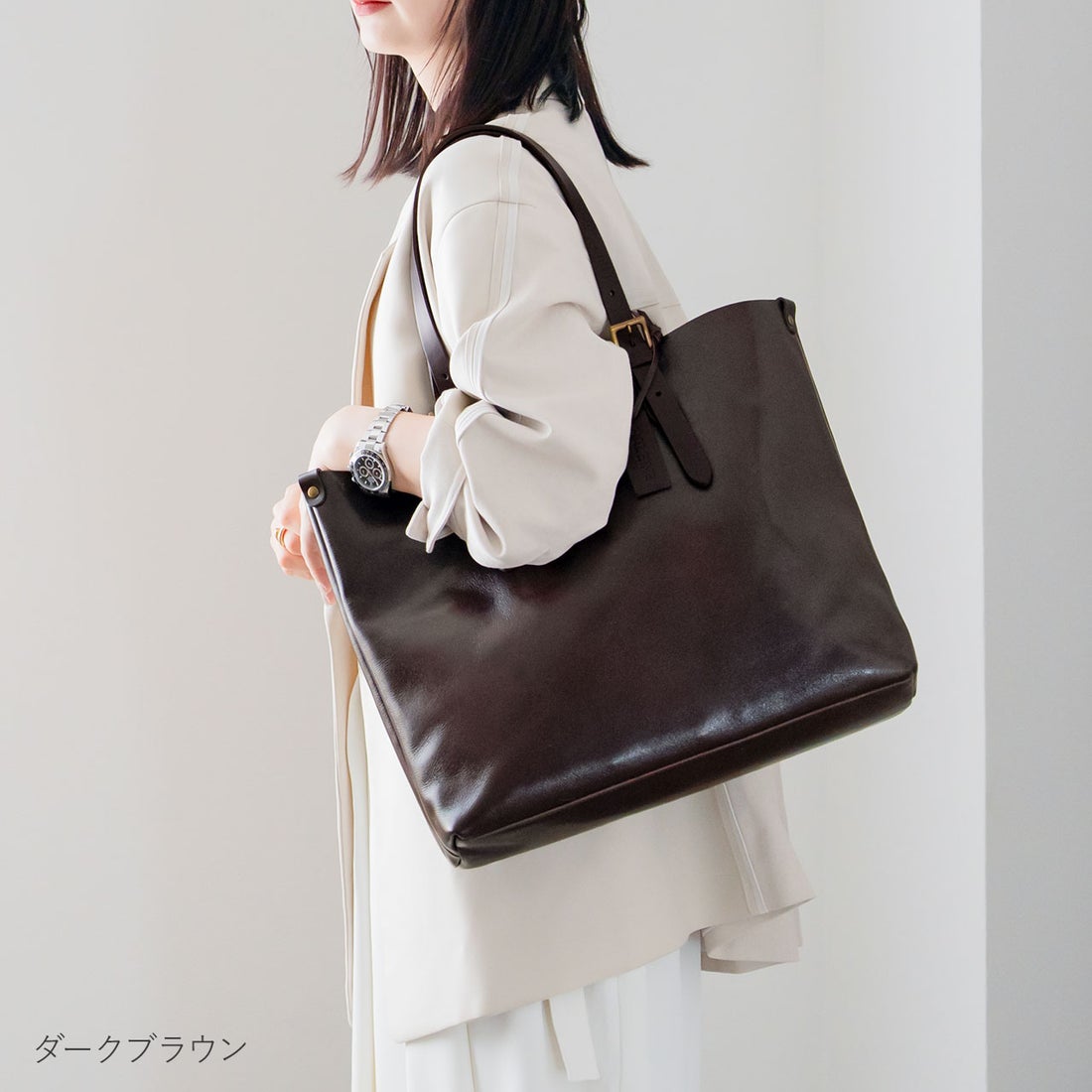 アレンヌ HALEINE [HALEINE] 日本製 本革牛革レザー トートバッグ