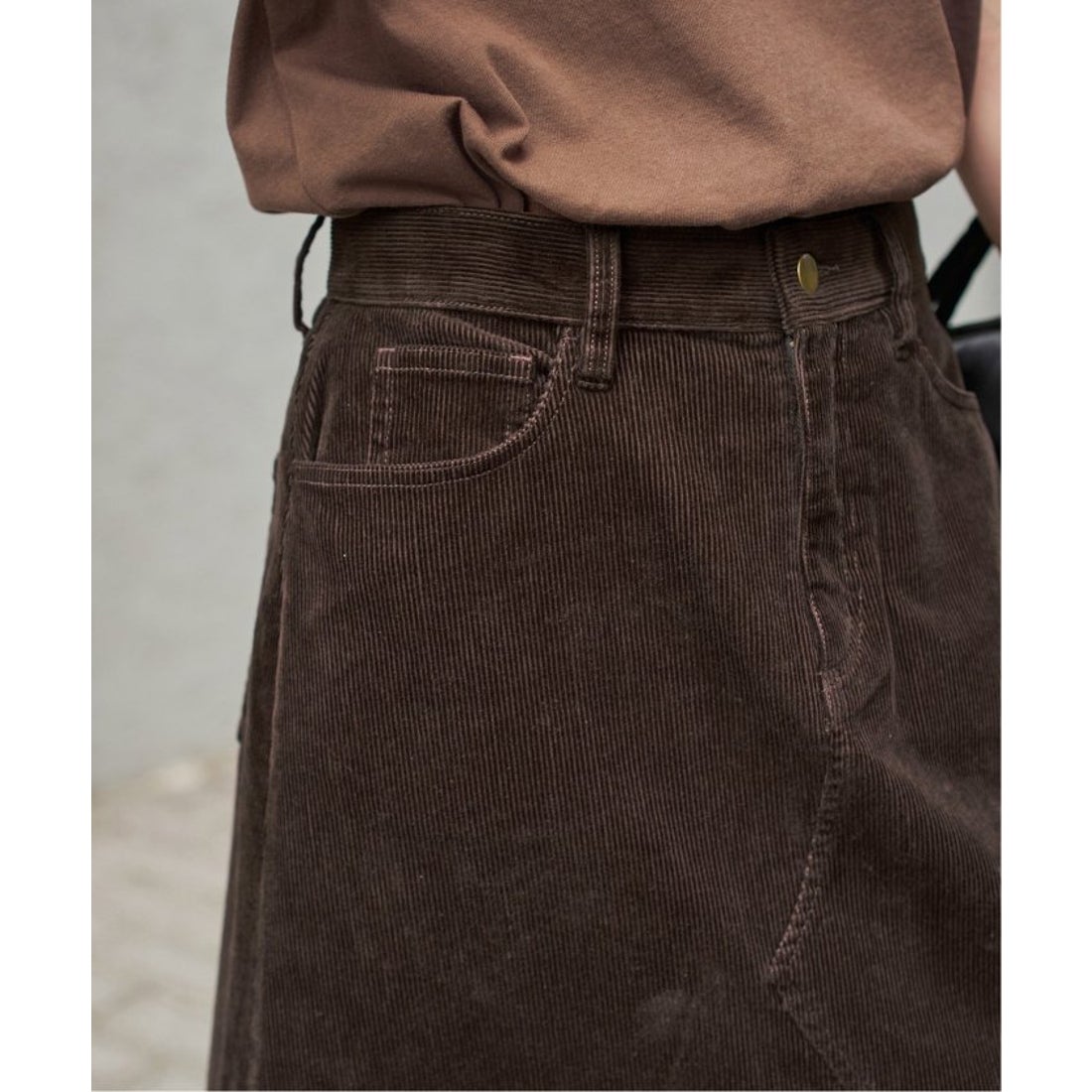 スピック＆スパン Spick & Span ストレッチコーデュロイスカート