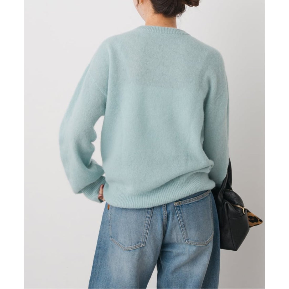 スピック＆スパン Spick & Span BABY ALPACAクルーニット （サックス