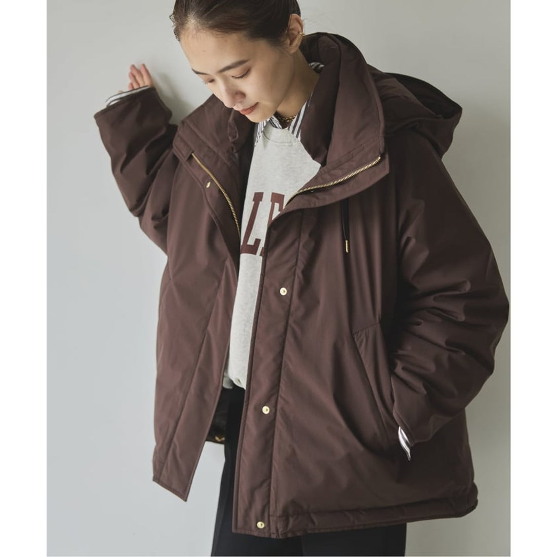 スピック＆スパン Spick & Span 《追加》2WAY撥水ダウンハーフコート