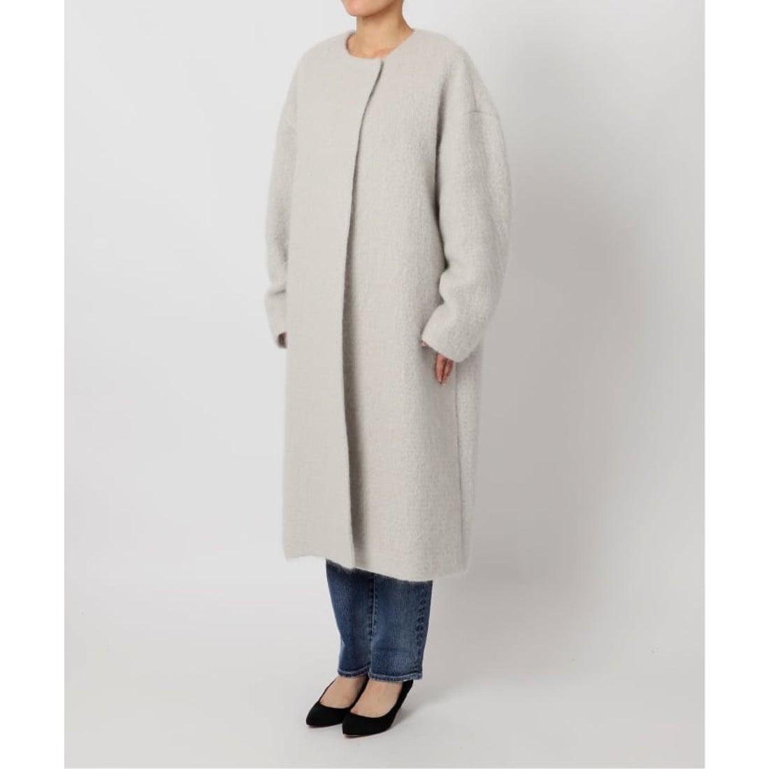 スピック＆スパン Spick & Span シャギーコクーンコート （グレーB