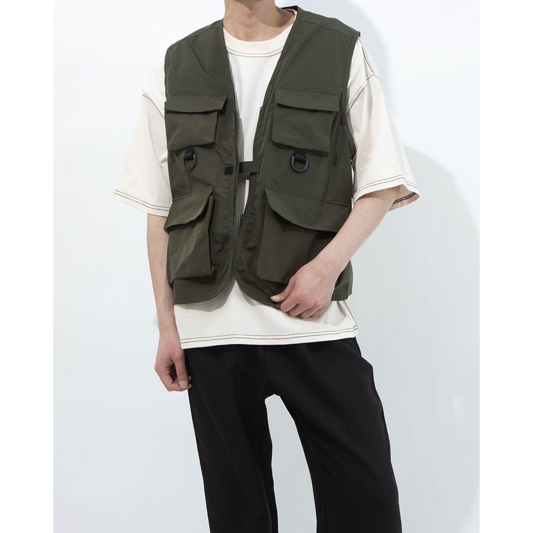 スタイルブロック STYLEBLOCK フィッシングベスト （カーキ） -靴