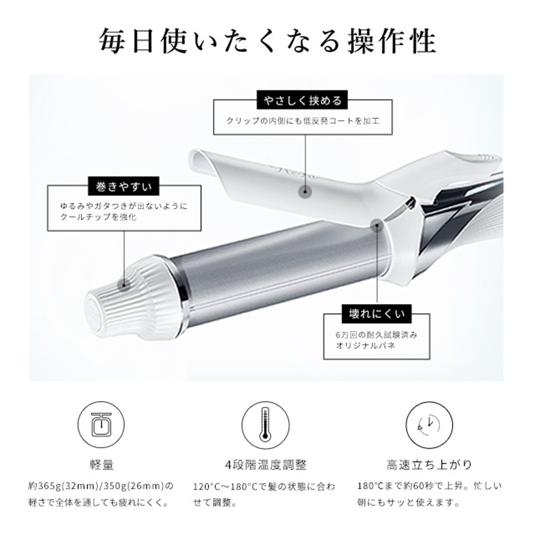 リファ ReFa ReFa BEAUTECH CURL IRON 32【返品不可商品】 （ホワイト