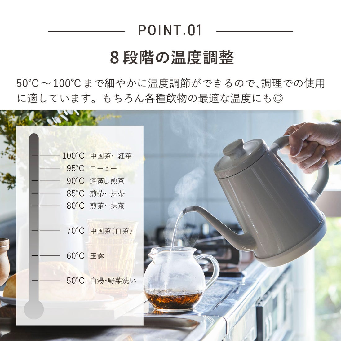 Re・De Kettle 特典付き リデケトル Re・DeKettle 電気ケトル ポット