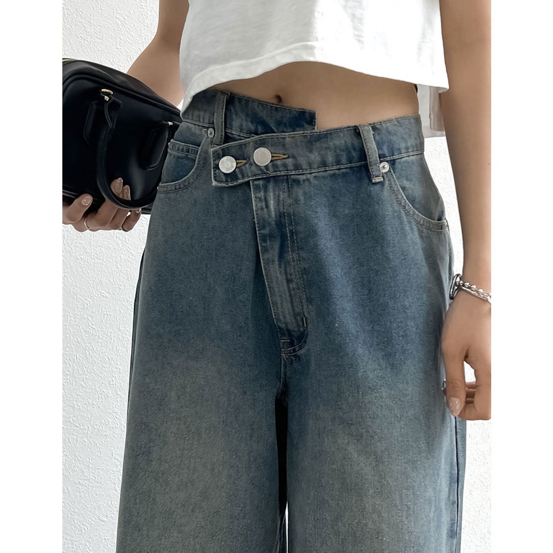 Re:EDIT [辻元舞さん着用][低身長/高身長/大きいサイズ]クロスウエスト