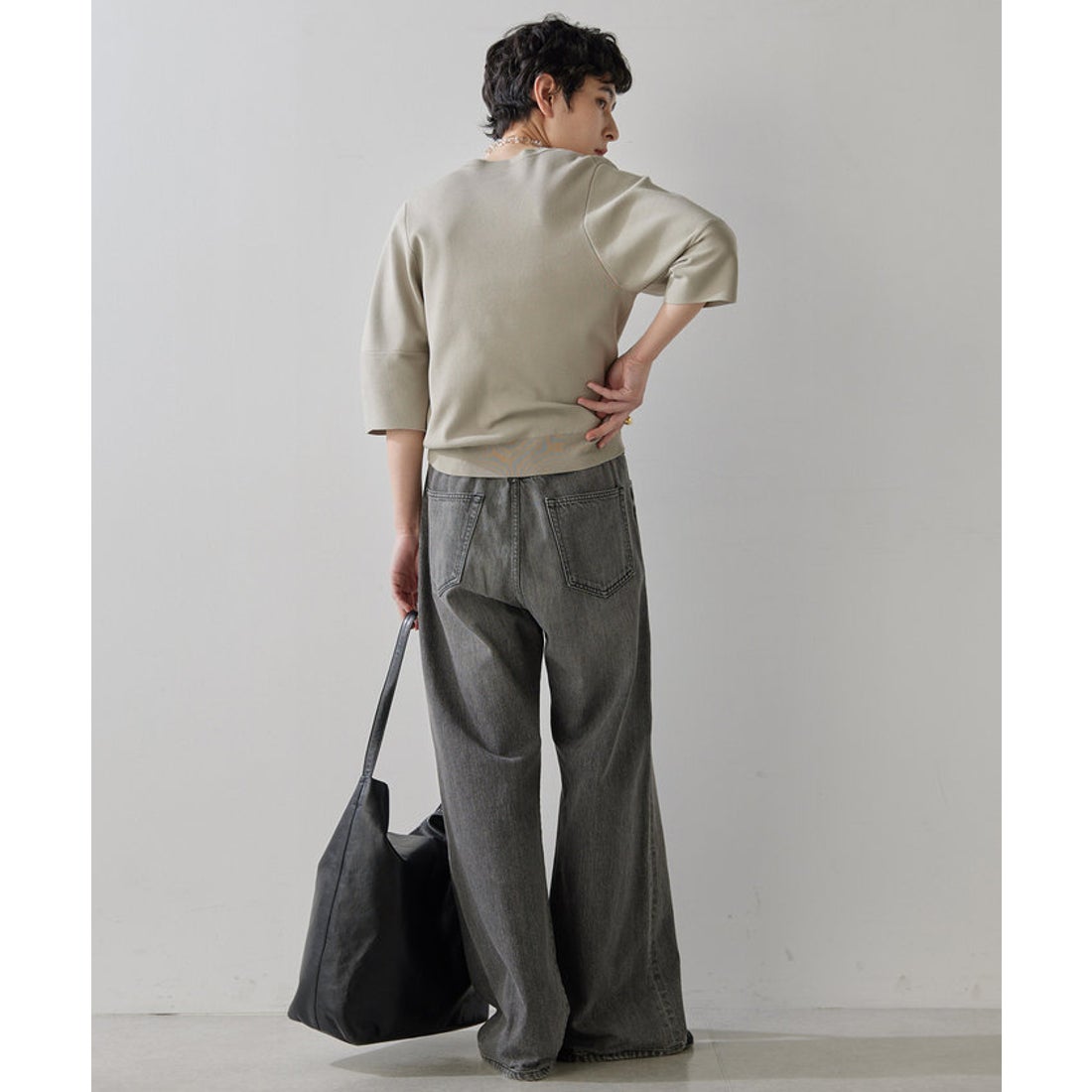 ウィムガゼット Whim Gazette ドロストデニムパンツ （blue） -靴