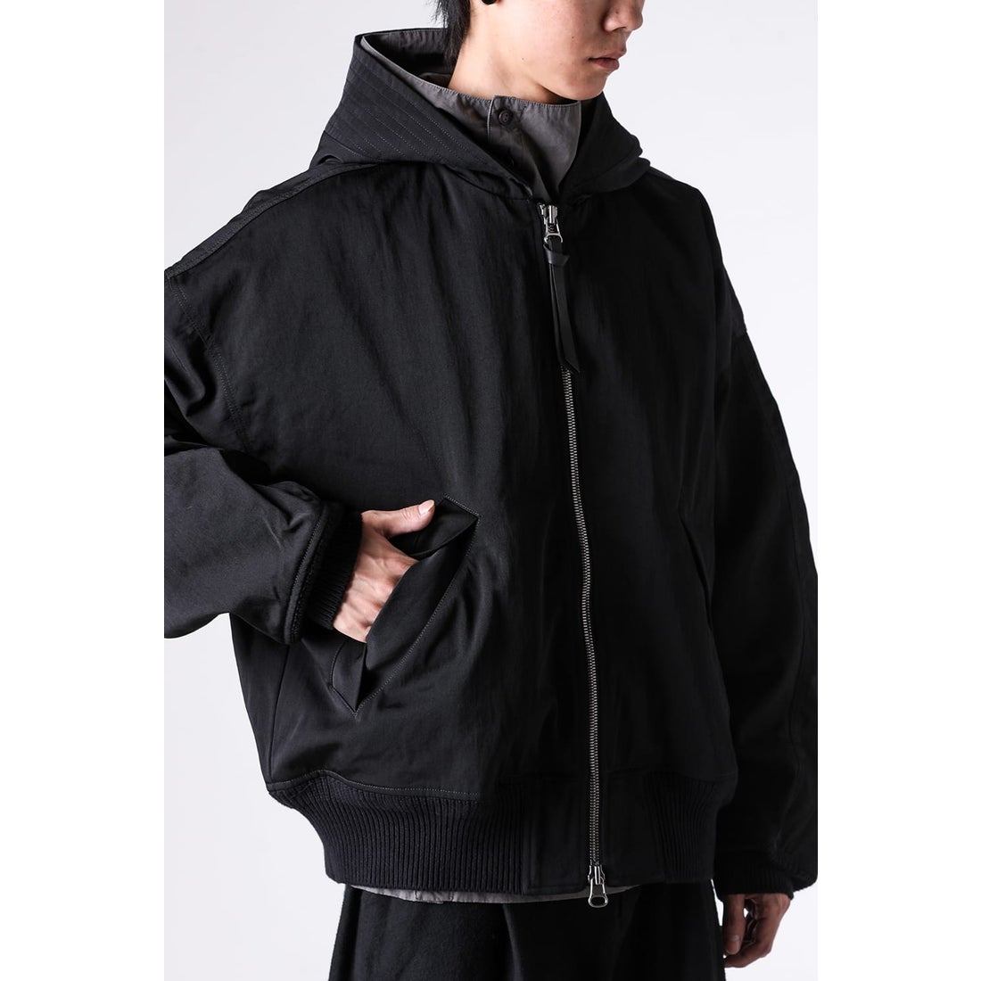 ザ ヴィリディアン The Viridi-anne Nylon/Wool Twill Hooded Jacket