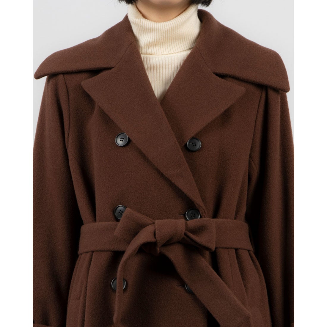 トーナル TONAL ウールトレンチコート （ブラウン） -ファッション通販