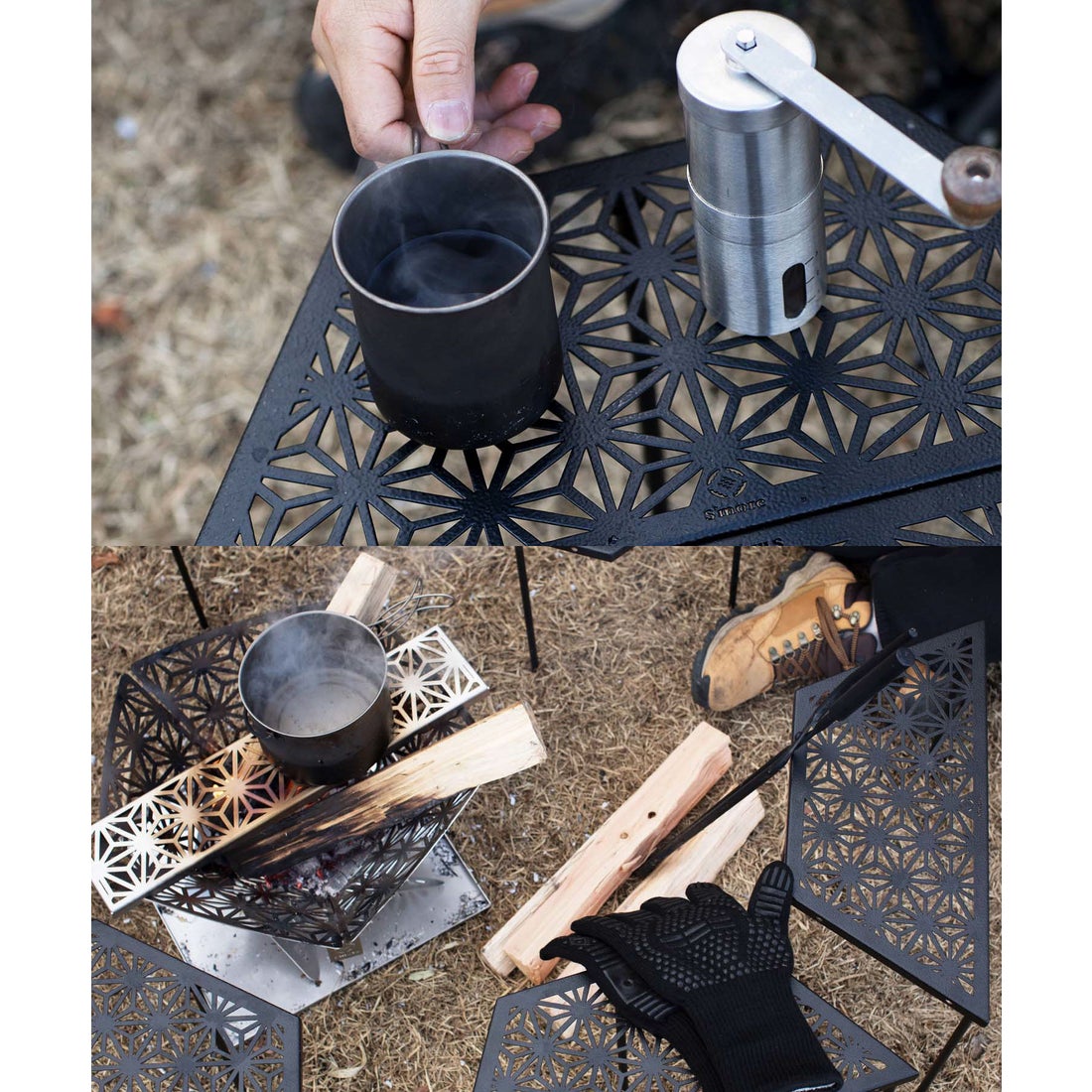 スモア S'more 【S'more / 和柄アウトドアテーブル2枚セット