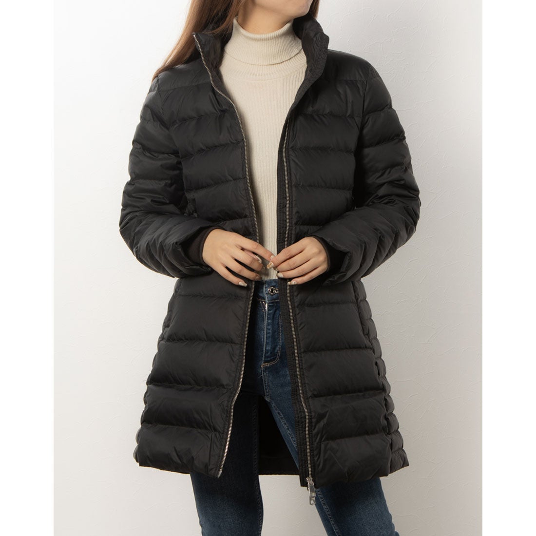 トミー ヒルフィガー TOMMY HILFIGER ファーダウンコート （ブラック