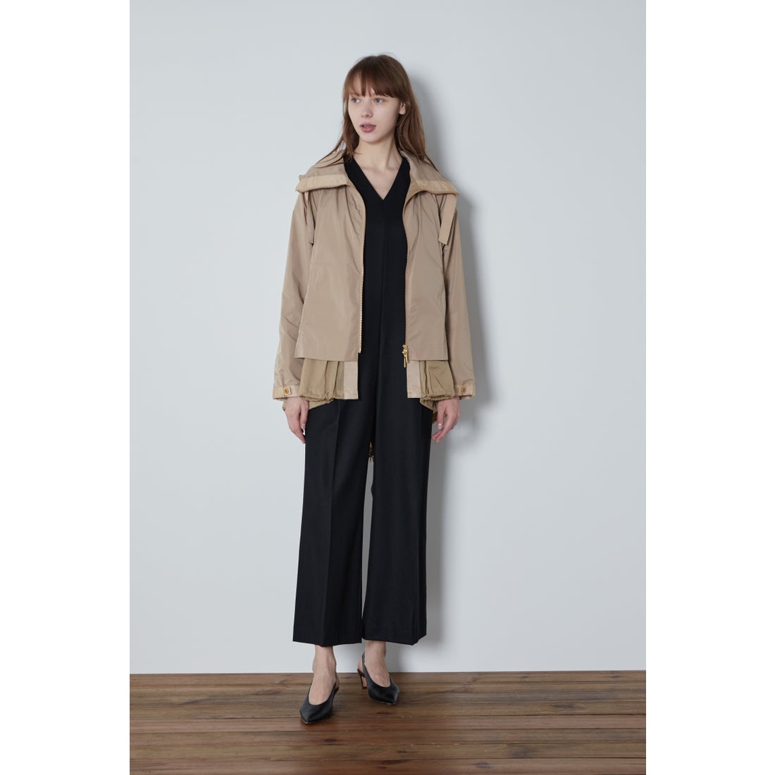 ル フィル LE PHIL 《LE PHIL》ウールストレッチコンビネゾン