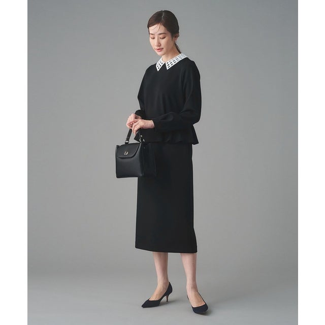 クラネ CLANE SHIRRING LONG ONEPIECE （BLACK） - ファッション通販