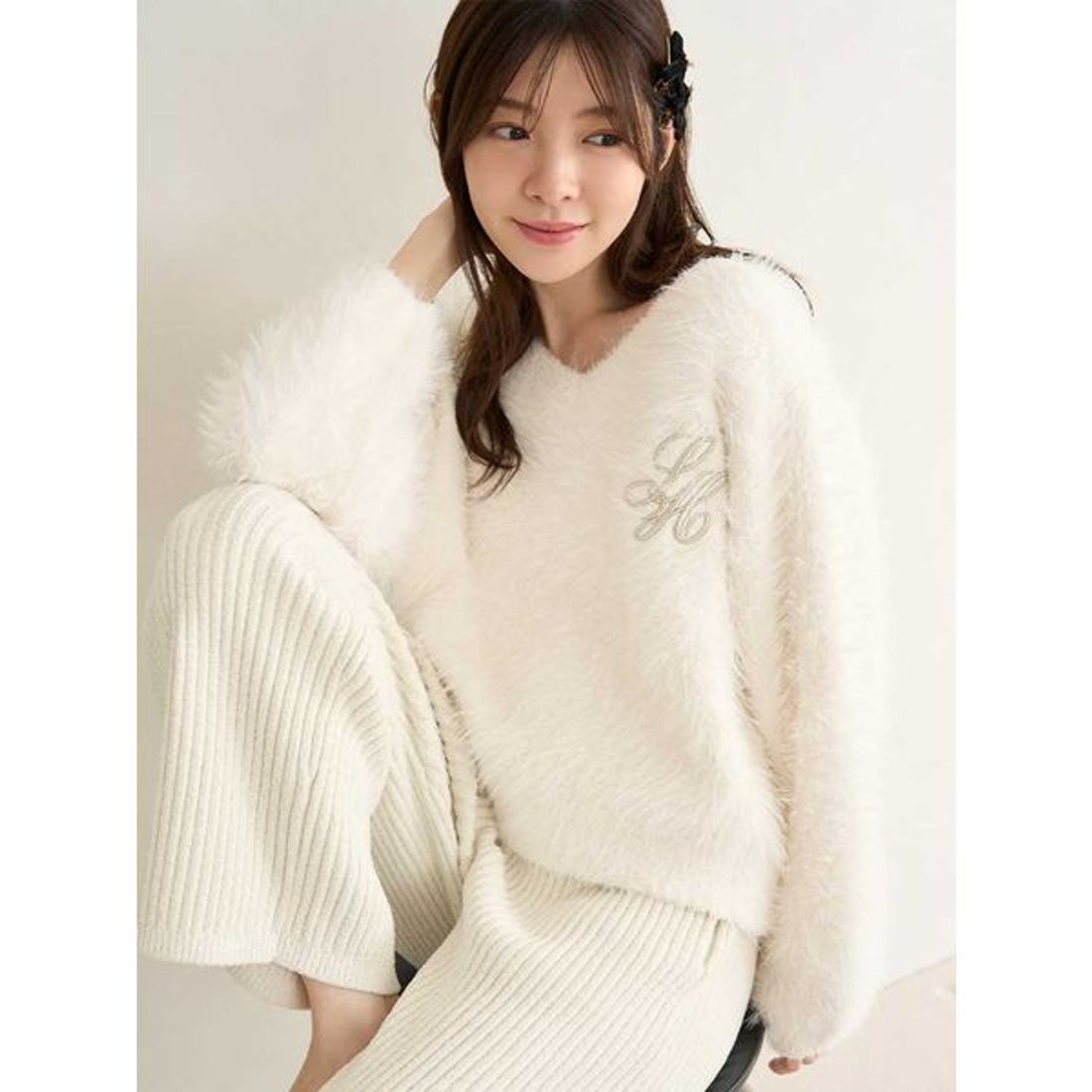 スナイデルホーム SNIDEL HOME シャギーセットアップ （IVR