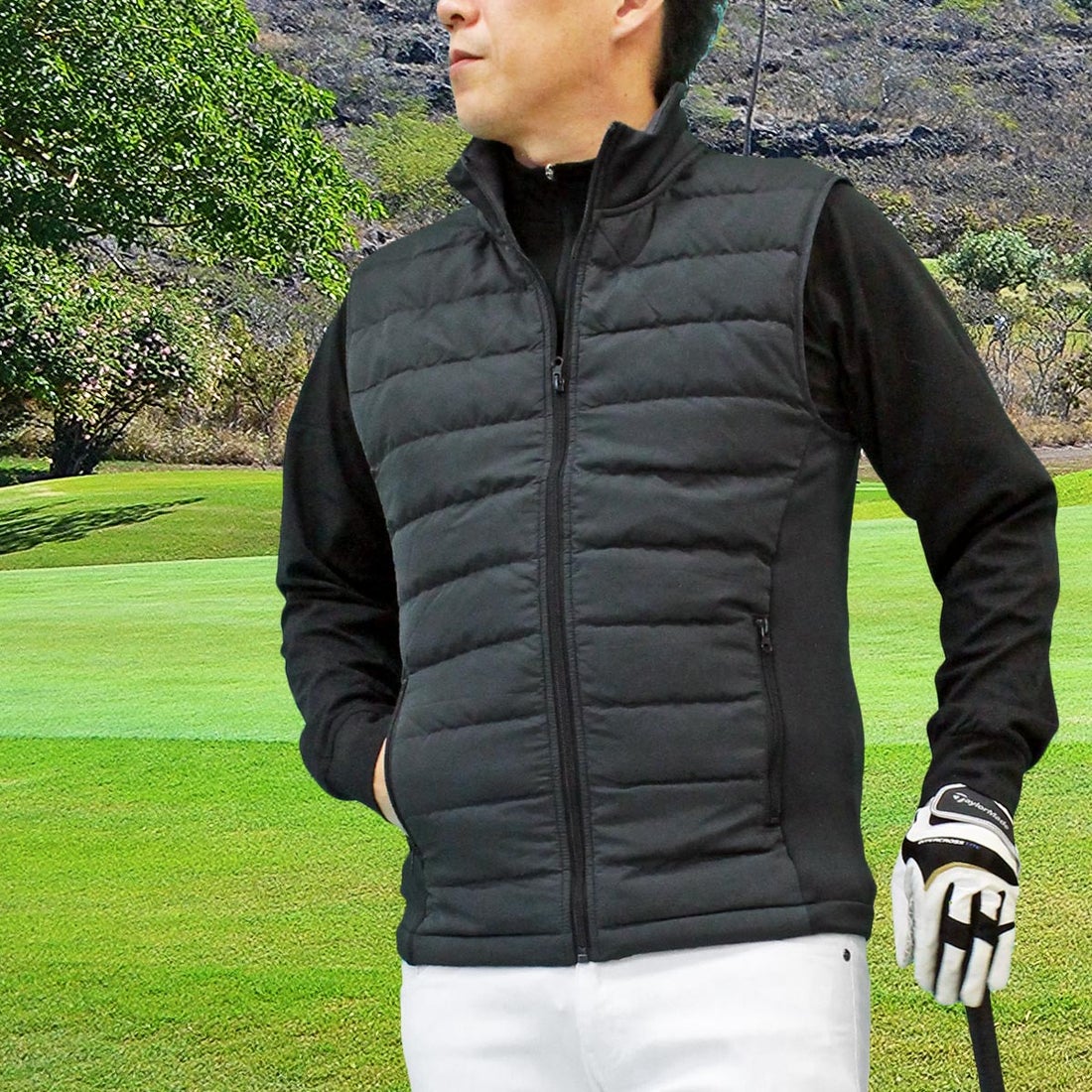 トップイズム TopIsm ゴルフ ダウンベスト メンズ ゴルフウェア
