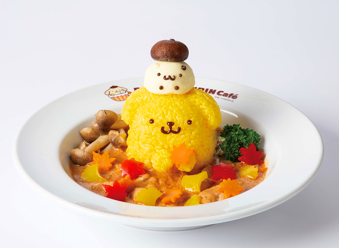 ポムポムプリンとマフィンが温泉でほっこり♪ ポムポムプリンカフェ