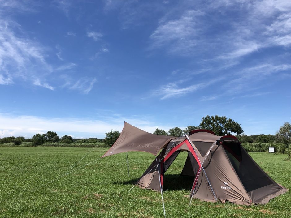 コネクトタープヘキサを初張り！ムササビウイングと比較してみた