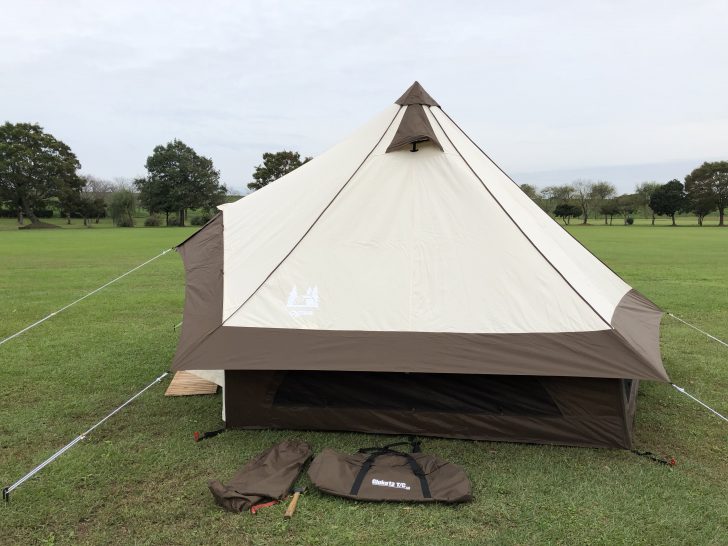 ogawa「グロッケ12 T/C」を初張り！設営も撤収も簡単で室内は広々