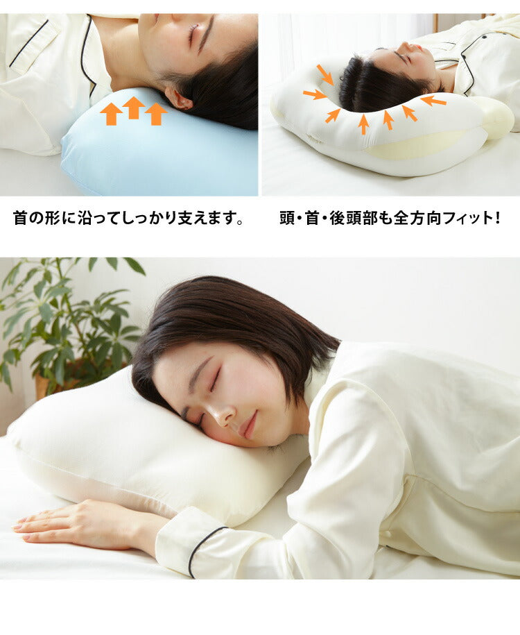 枕 まくら 空間fitの夢まくら プレミアム 日本製 洗える カバー付き