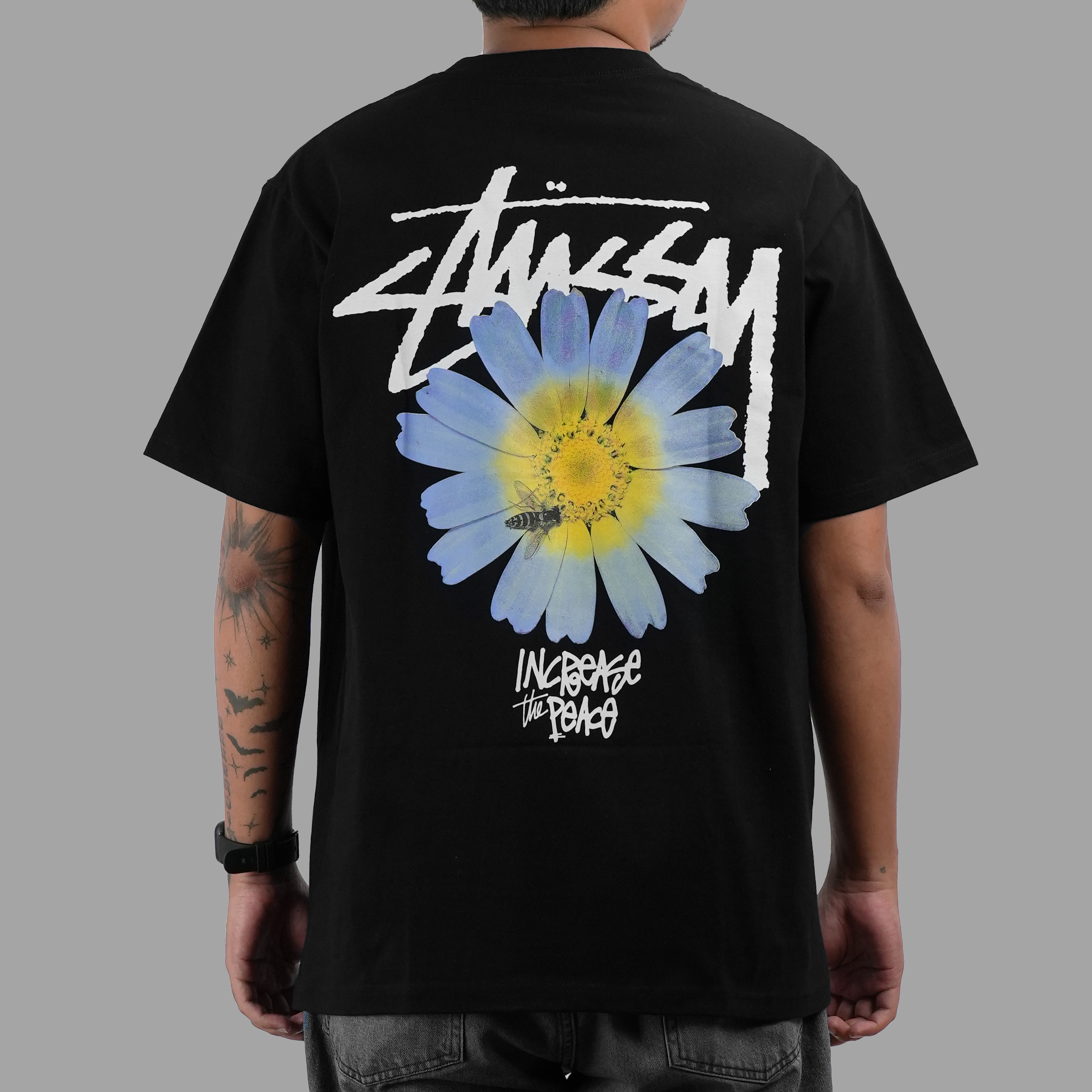 Stussy ITP Flower Black Tee | Senikersku