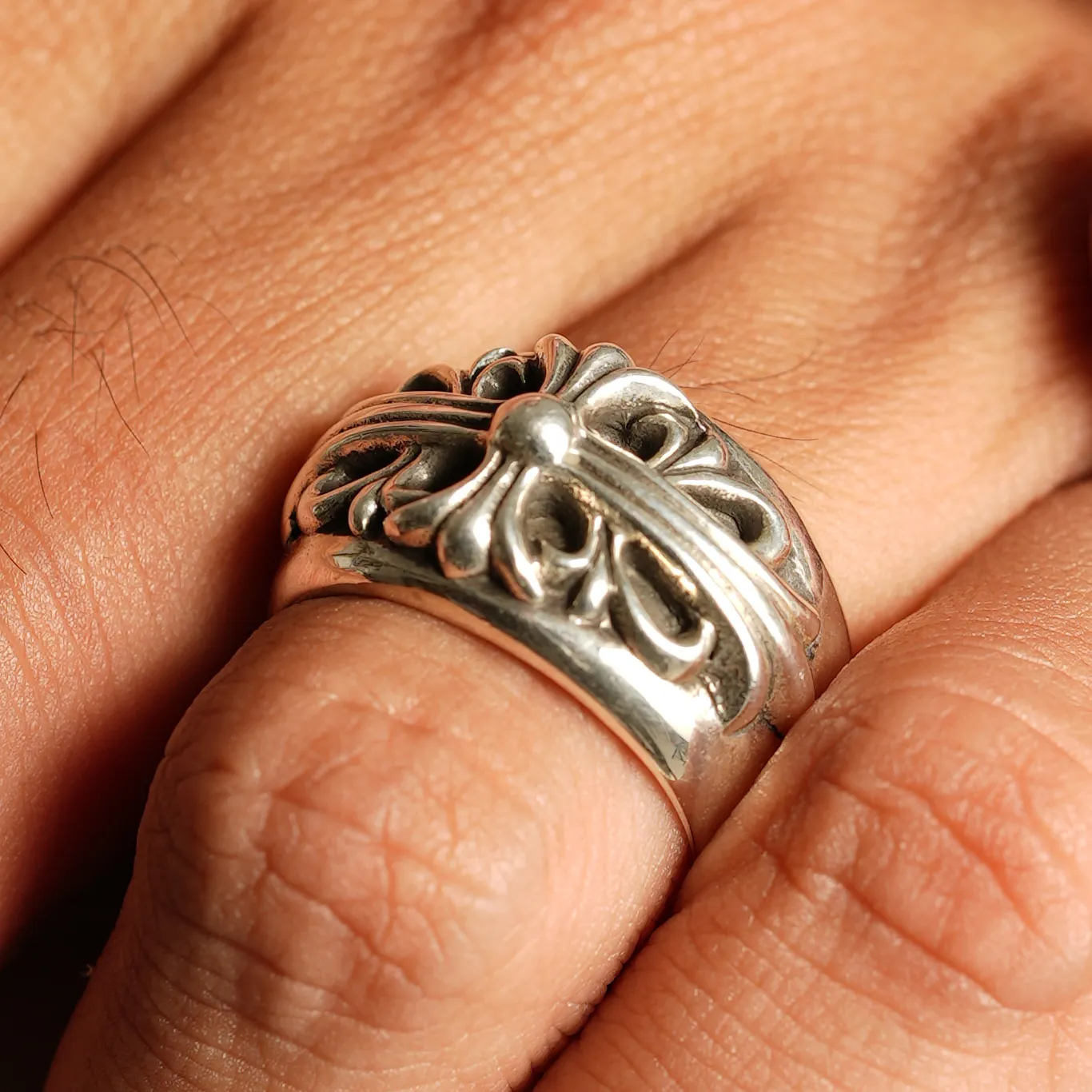 Chrome Hearts Floral Cross 1992 Sterling Ring | Senikersku