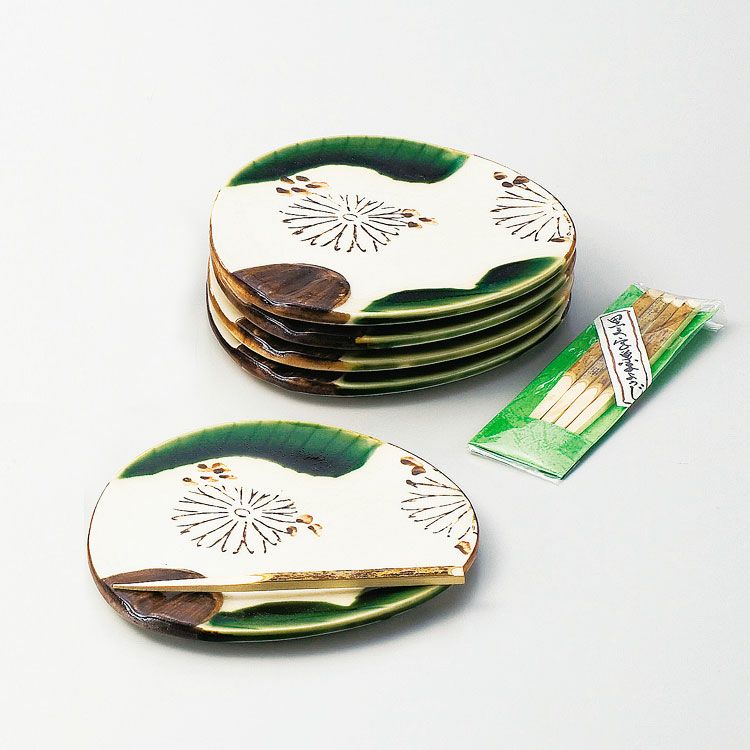 加藤春鼎 菓子皿 銘々皿 茶道具 5客揃い 【公式通販】