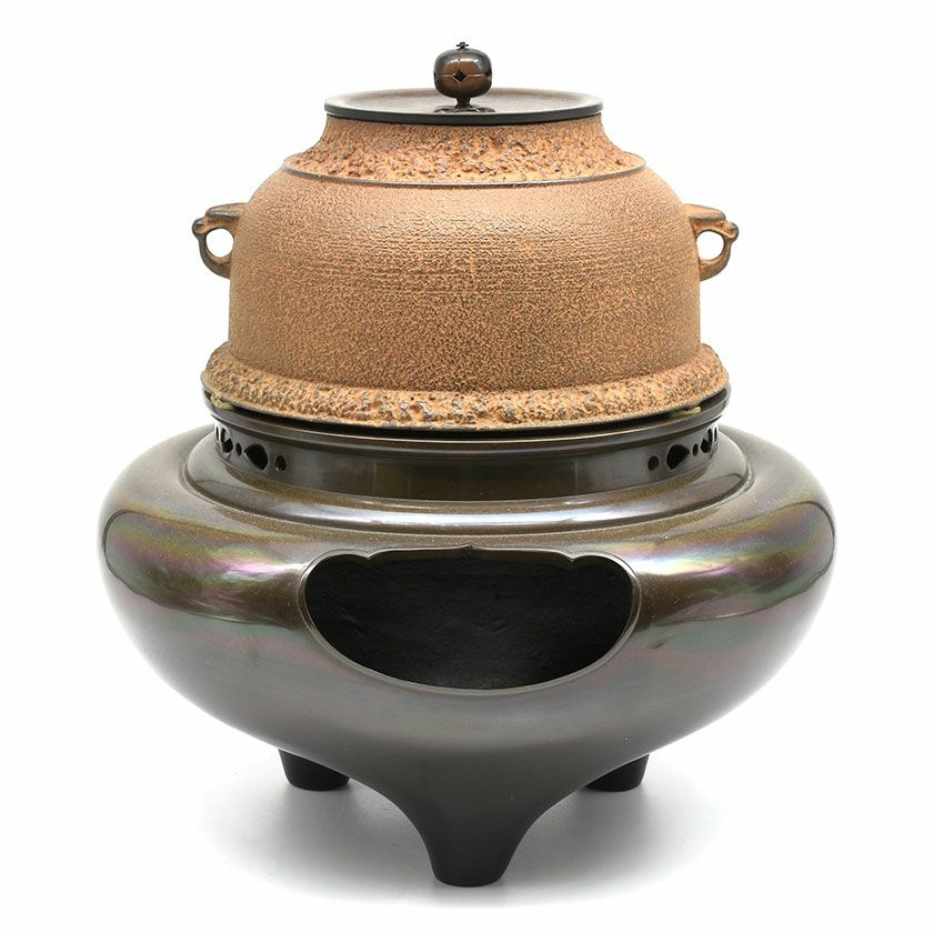 茶道具 風炉（ふろ） 真形釜添 唐銅朝鮮風炉 大國 藤兵衛 | 千年の香り