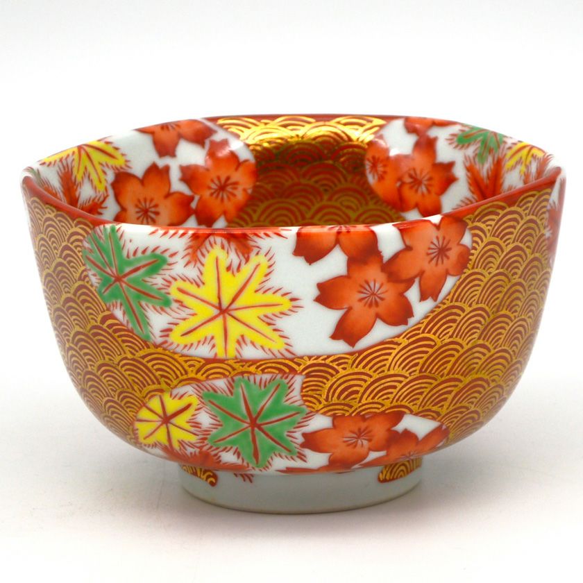 茶道具 抹茶茶碗（まっちゃちゃわん） 景徳鎮 茶碗 六角 雲錦 王 懐英