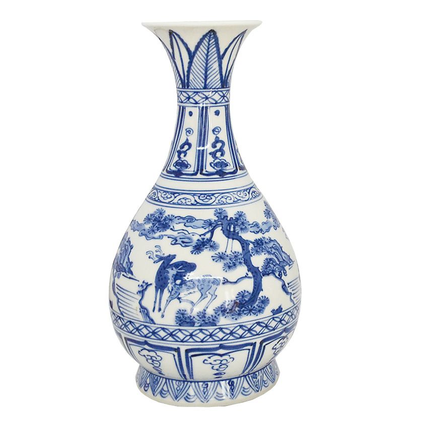 茶道具 花入（はないれ） 染付 花入 手塚 祥堂 | 千年の香り 千紀園