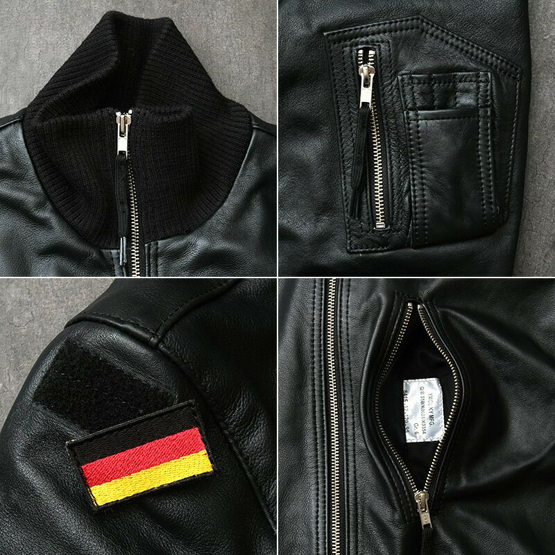 ドイツ軍タイプ パイロットレザージャケット JJ383YN レザーフライト