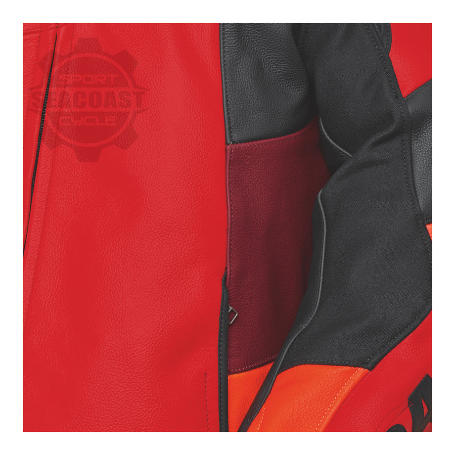 Ducati Corse C6 Leather Jacket Red Non-Perforated (9810741XX