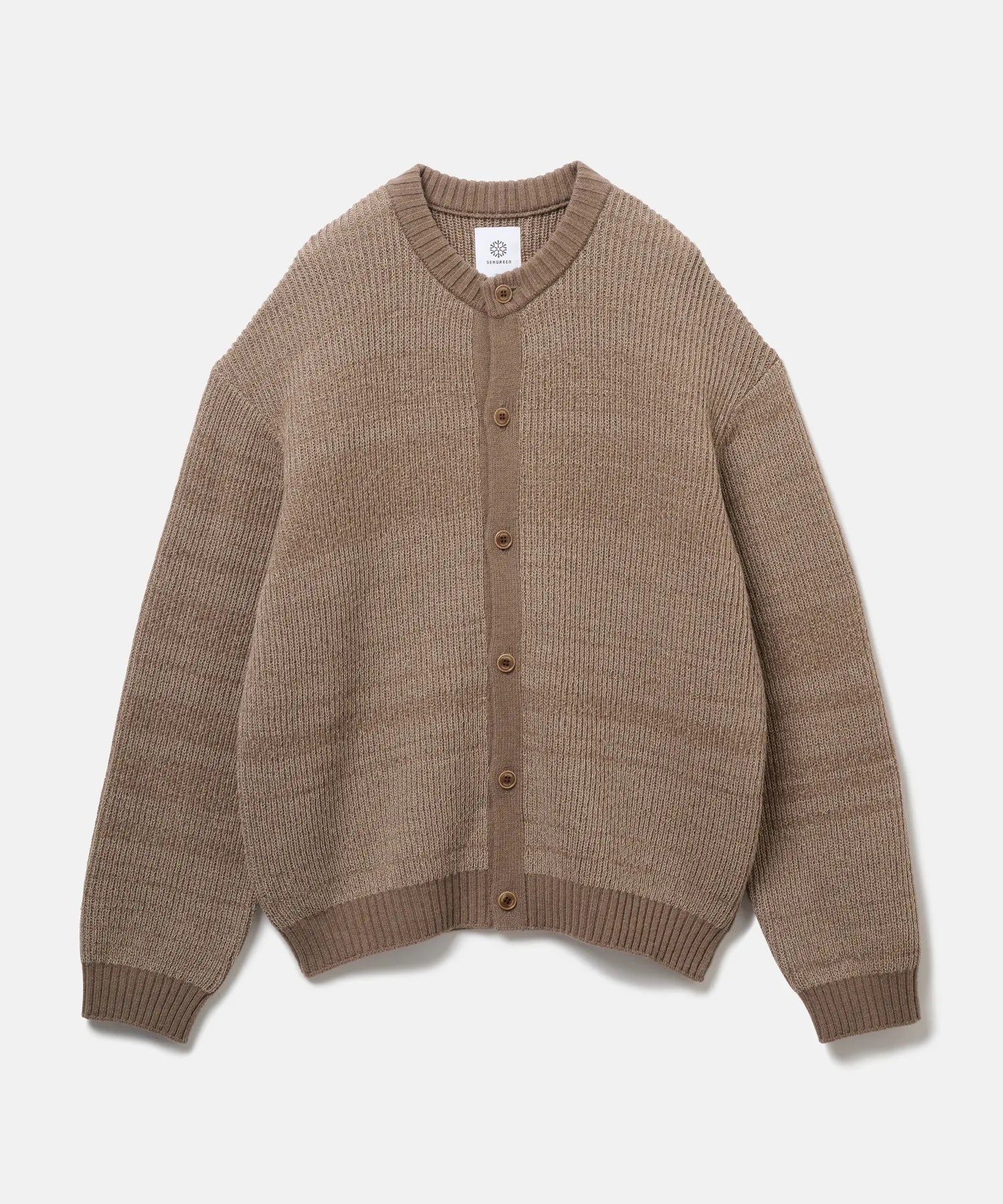 WOOL WASHI KNIT CARDIGAN – SEAGREEN