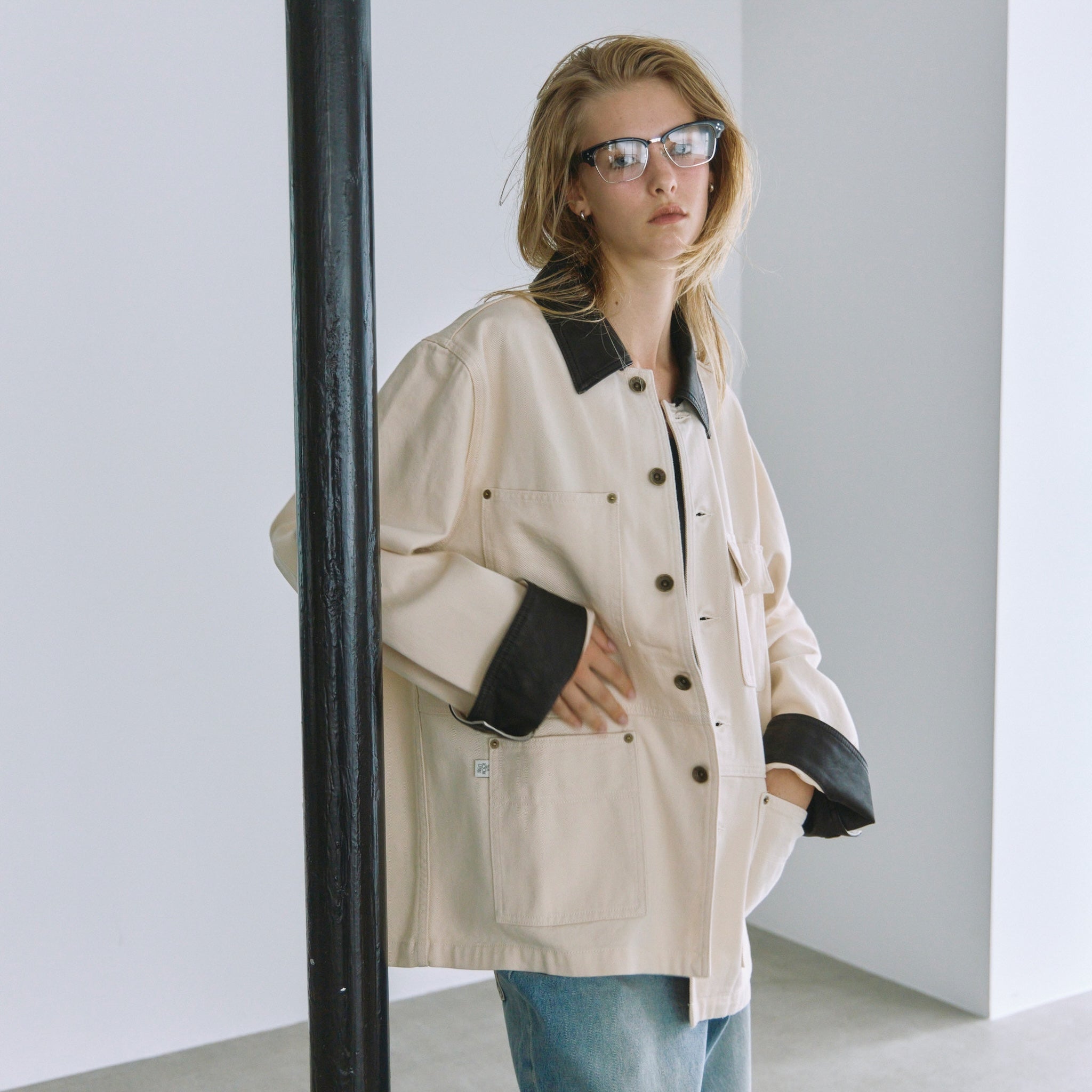 ECO Leather collarカバーオール