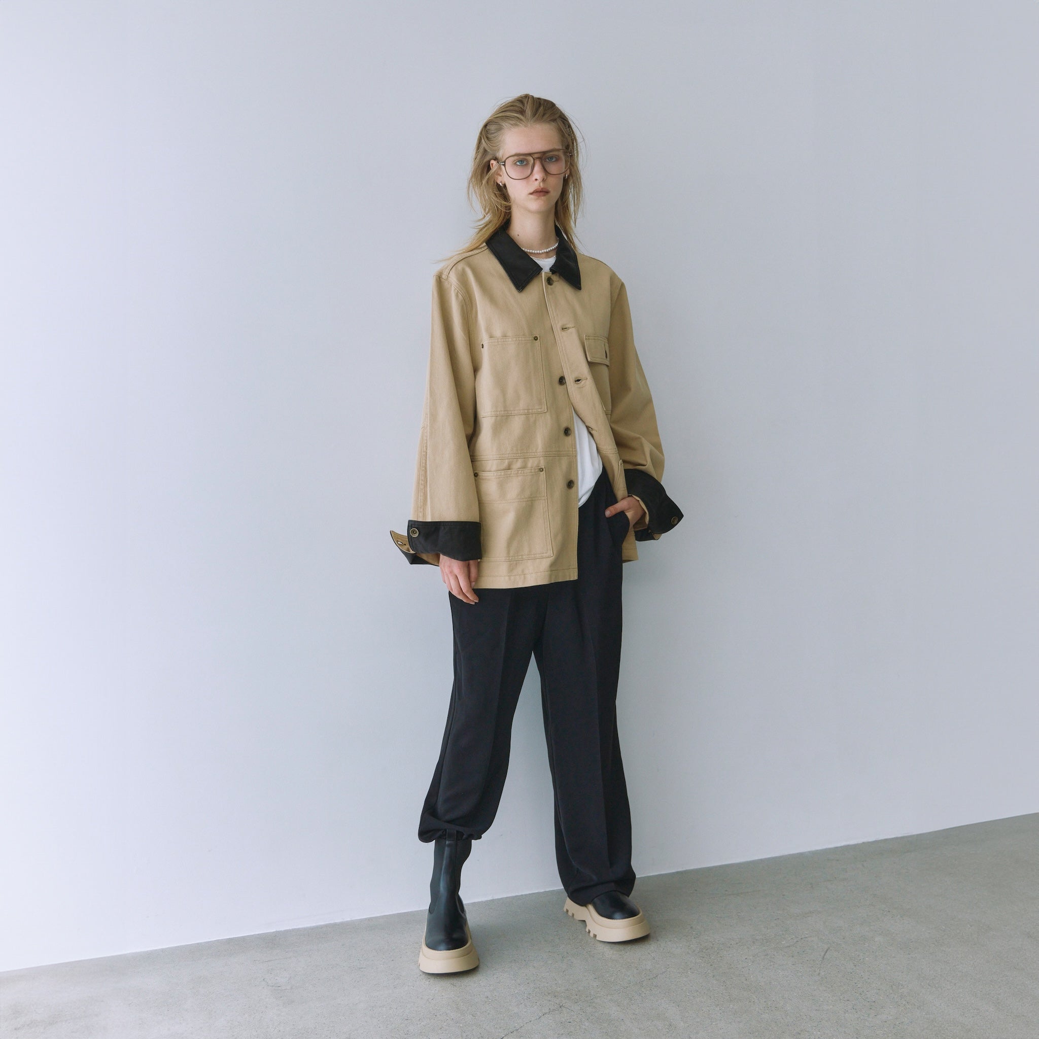 ECO Leather collar coverall