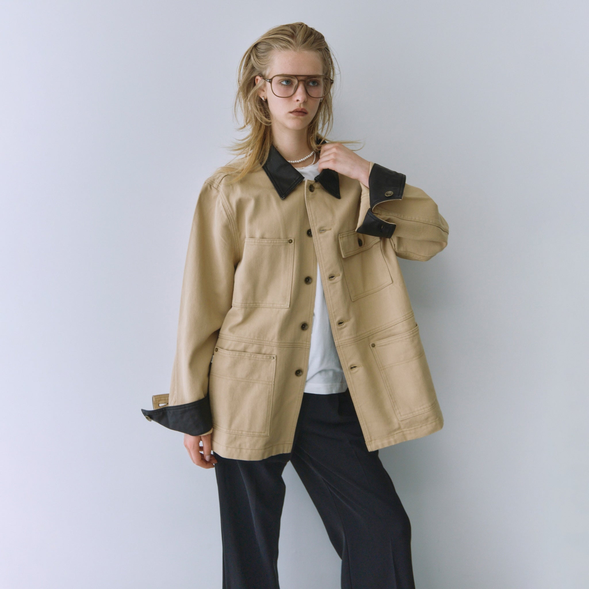 ECO Leather collarカバーオール