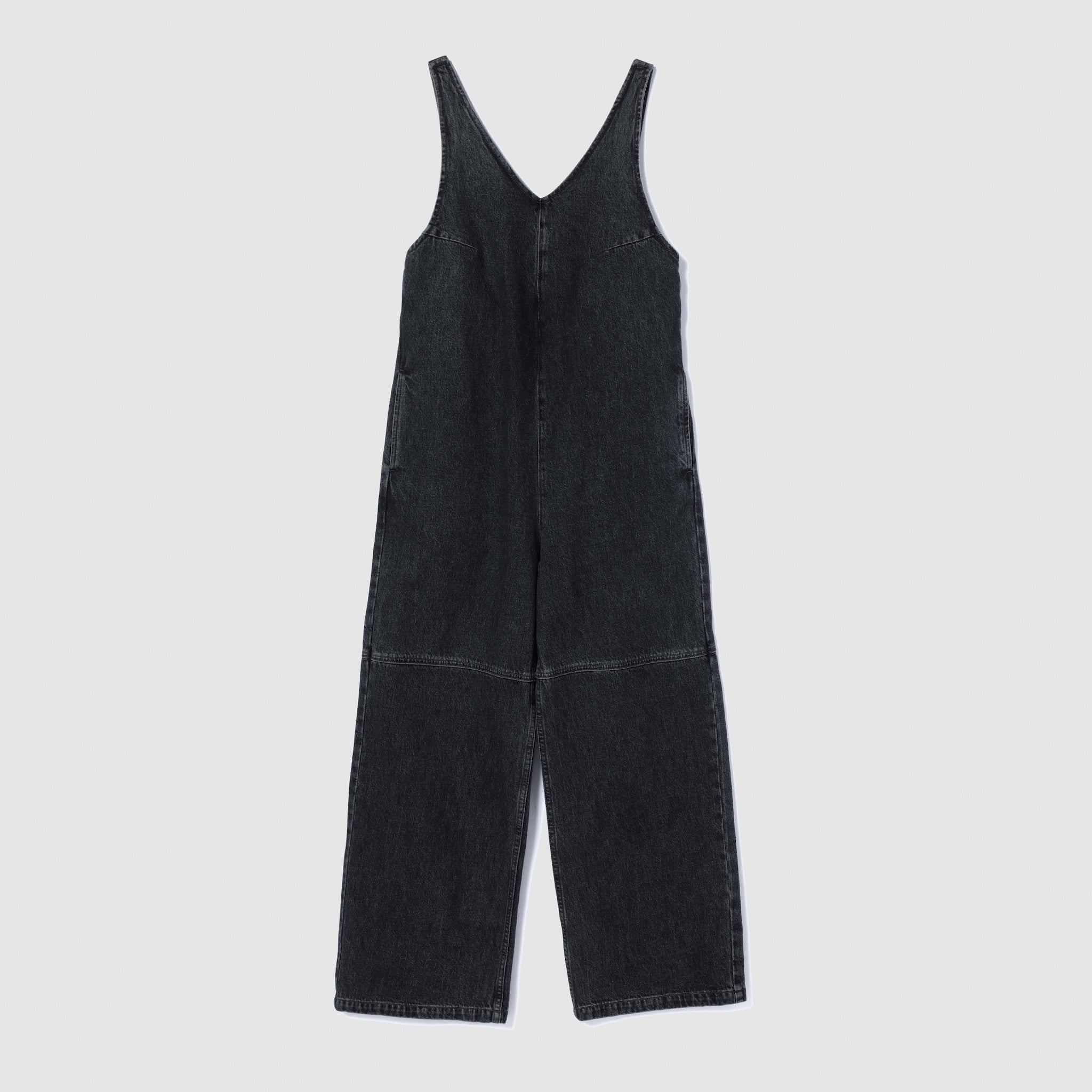 VフロントDenimサロペット