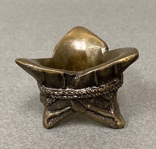 通販販売【茶道具】 蓋置 唐銅 三葉 *みつば*七種蓋置*[hok90007]茶道道具