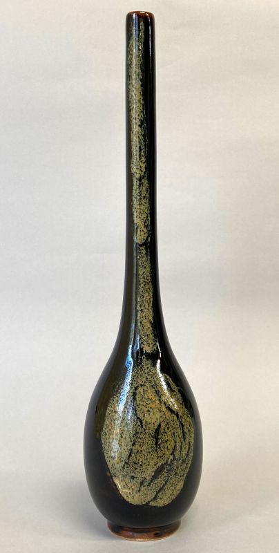 通販販売【茶道具】膳所焼 鶴首 花入 *陶若窯*