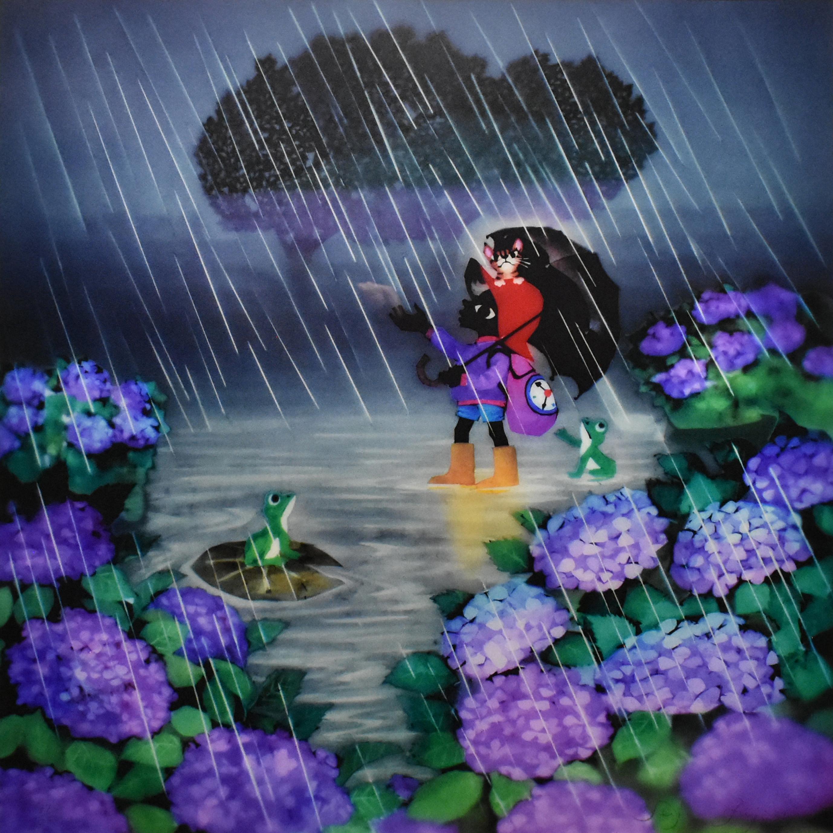 あじさいと少年 | ｜正光画廊