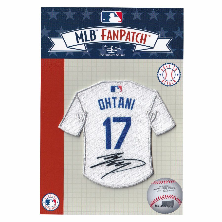 MLB 大谷翔平 ドジャース パッチ ワッペン Back Signature Jersey