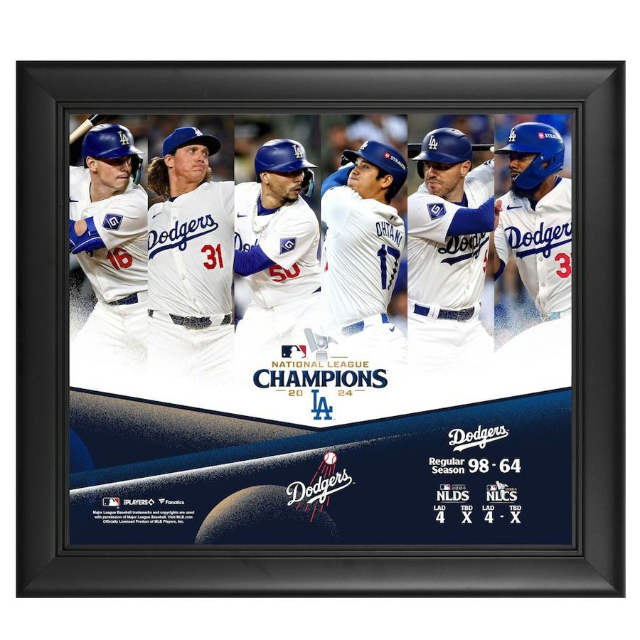 MLB ドジャース フォトフレーム ワールドシリーズ2025優勝記念 Framed