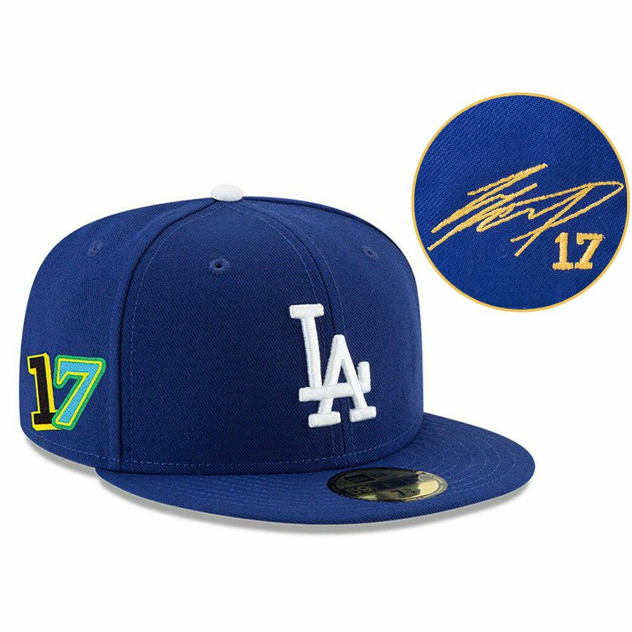 MLB 大谷翔平 ドジャース キャップ シルバーサイン サイン刺繍