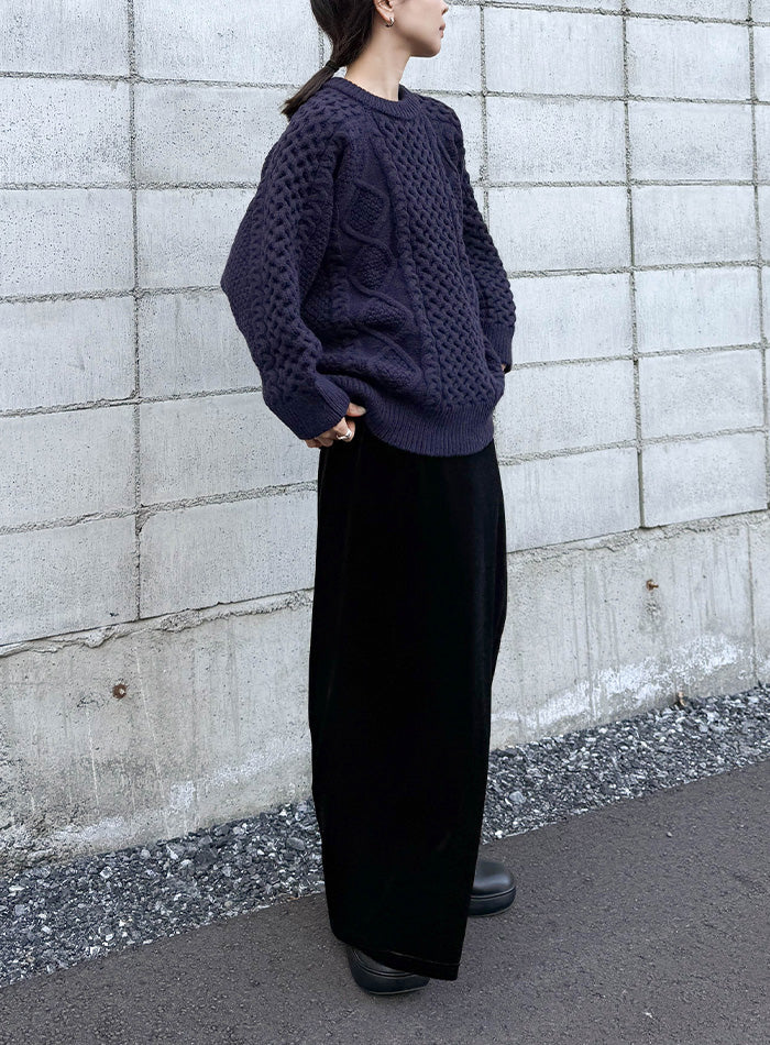 サイズ展開あり】ヴィンテージライクケーブルニット【by SON