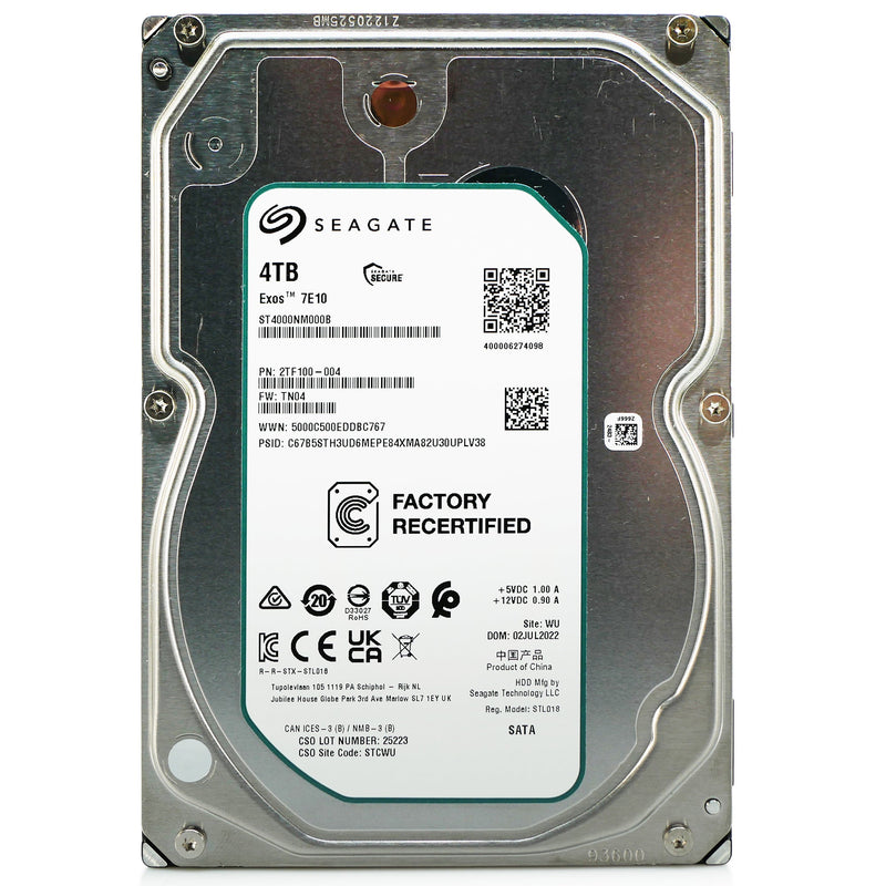 Seagate Exos 7E10 ST4000NM000B 4TB SATA 3.5