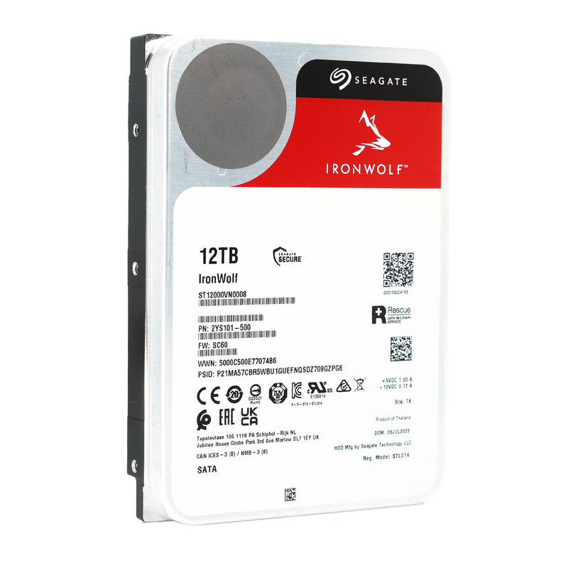 Seagate IronWolf ST12000VN0008 12TB SATA 3.5 HDD — ServerPartDeals.com