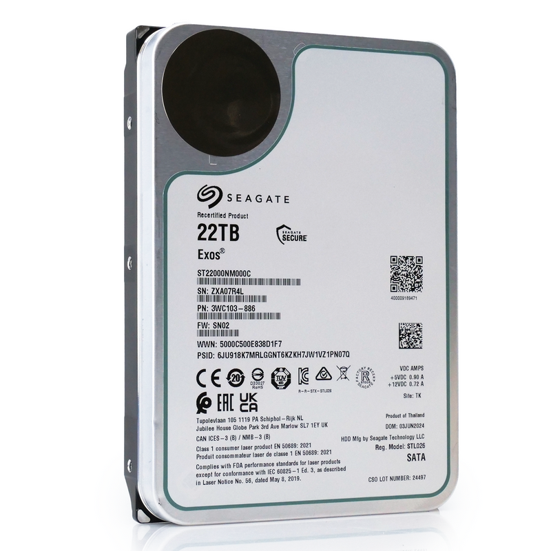 Seagate Exos ST22000NM000C 22TB SATA 3.5