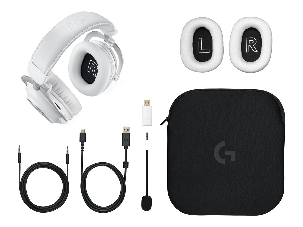 Logitech PRO X2 LIGHTSPEED Wireless Gaming Headset - White (981