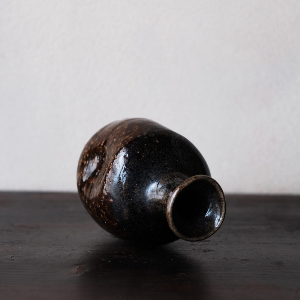 李氏朝鮮 会寧 黒釉瓶 | 骨董と詩学 Antique & Poetics | 蛇韻律