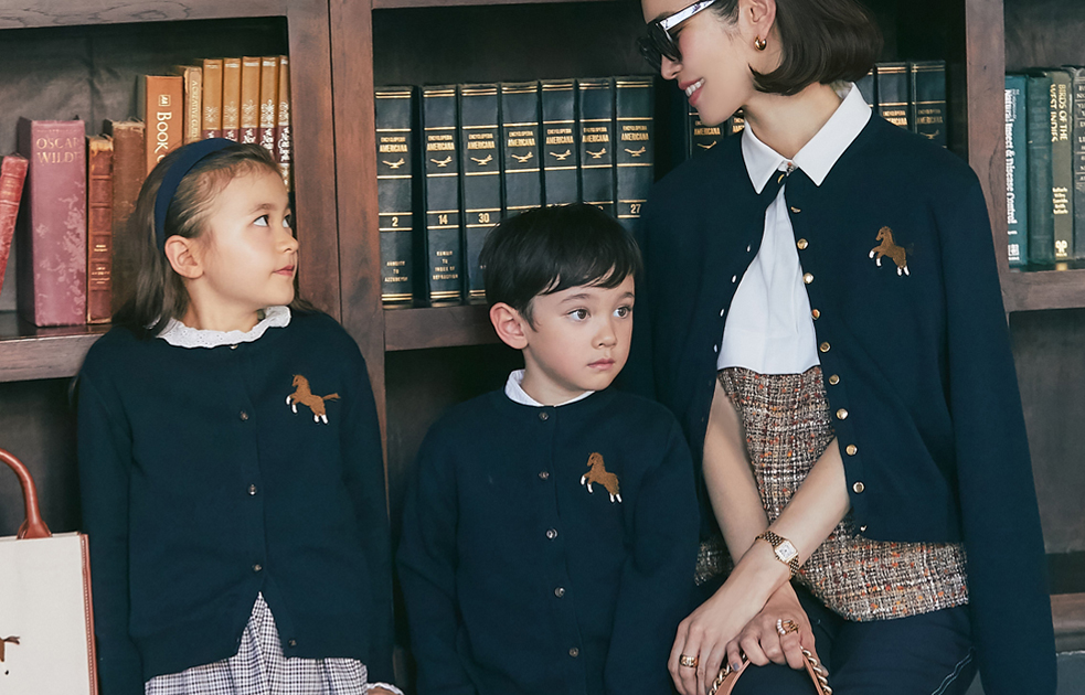 ONE POINT EMBROIDERED CARDIGAN & BAG｜seventen