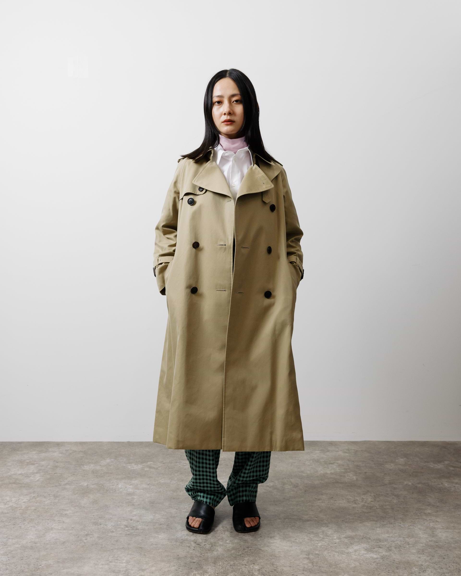 beautiful people】トレンチコート ベージュ | 日本製 コットン | F